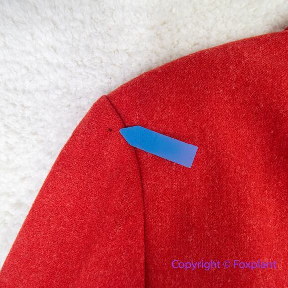 Vintage Pendleton *flawed* 100% Virgin Wool Women’s Red Blazer, size 12 - Picture 12 of 15